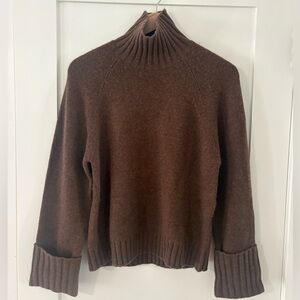 NWT WILFRED | Aritzia Luxe Cashmere Jan Sweater 100% cashmere brown XS